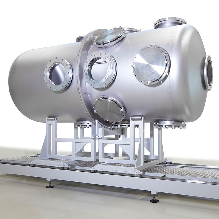 Vakuumkammer / UHV-Kammer zusammengesetzt